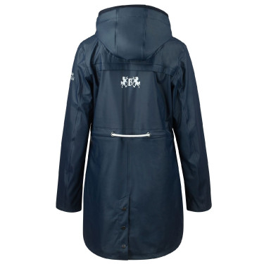 Impermeável em PU Emma mulher B Vertigo Azul-marinho escuro