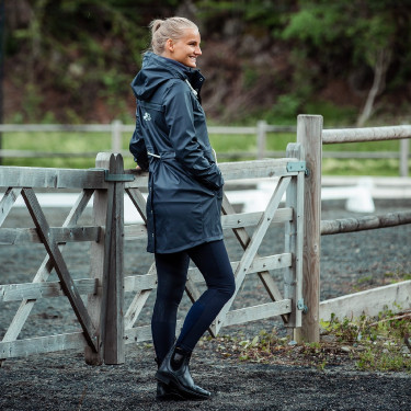 Impermeável em PU Emma mulher B Vertigo Azul-marinho escuro