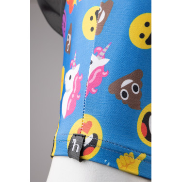 Máscara anti-moscas Horze elástica de enfiar Emoji Motivos