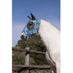 Máscara anti-moscas Horze elástica de enfiar Emoji Motivos