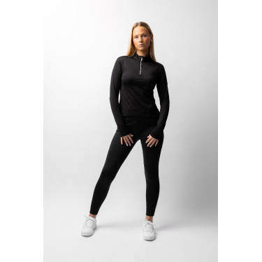 Top funcional de manga comprida Luminox Horze feminino Preto Top funcional de manga comprida Luminox Horze feminino Preto