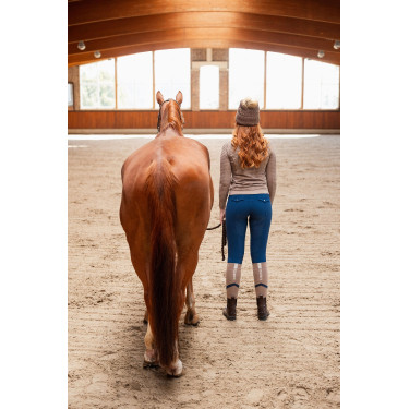 Meias funcionais B Vertigo em mistura de lã Layne Castanho lama Bege