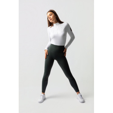 Legging térmico B Vertigo sem costura com grip integral Leonora Verde escaravelho Legging térmico B Vertigo sem costura com grip integral Leonora Verde escaravelho