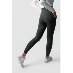 Legging térmico B Vertigo sem costura com grip integral Leonora Verde escaravelho Legging térmico B Vertigo sem costura com grip integral Leonora Verde escaravelho