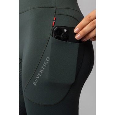 Legging térmico B Vertigo sem costura com grip integral Leonora Verde escaravelho Legging térmico B Vertigo sem costura com grip integral Leonora Verde escaravelho