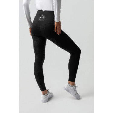 Legging térmico B Vertigo sem costura com grip integral Leonora Preto beleza