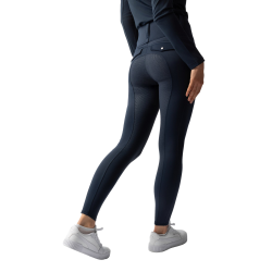 Legging térmico híbrido Horze Anya full grip Mirtilo Azul