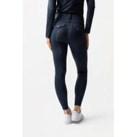 Legging térmico híbrido Horze Anya full grip Mirtilo Azul