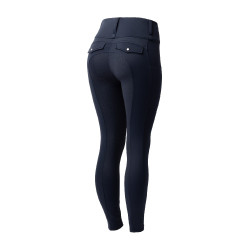 Legging térmico híbrido Horze Anya full grip Mirtilo Azul