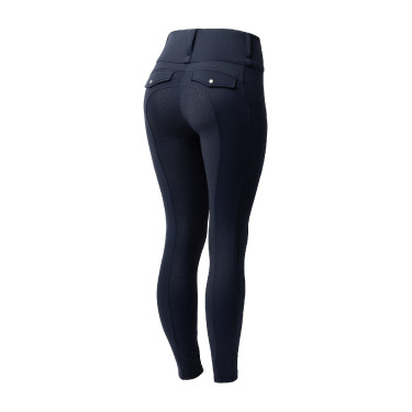 Legging térmico híbrido Horze Anya full grip Mirtilo Azul