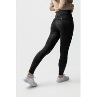 Legging térmico híbrido Horze Anya full grip Caviar preto Legging térmico híbrido Horze Anya full grip Caviar preto
