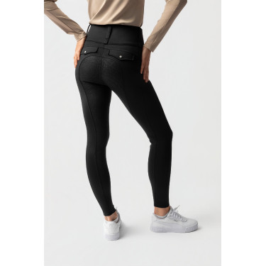 Legging térmico híbrido Horze Anya full grip Preto