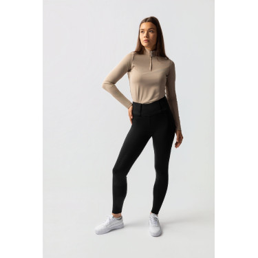 Legging térmico híbrido Horze Anya full grip Preto