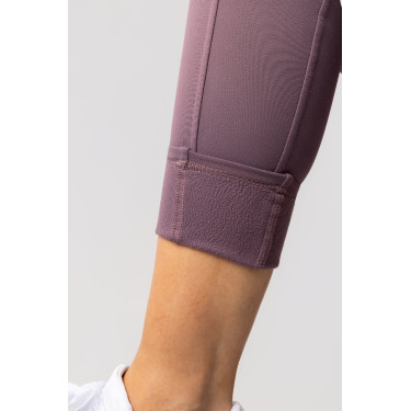 Legging térmico híbrido Horze Anya full grip Sílex violeta