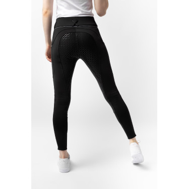 Calça de equitação Corinne Thermo Horze full grip Preto