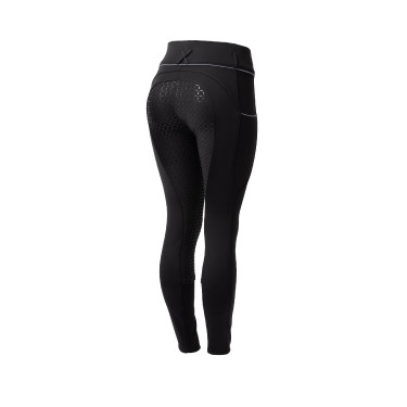Calça de equitação Corinne Thermo Horze full grip Preto