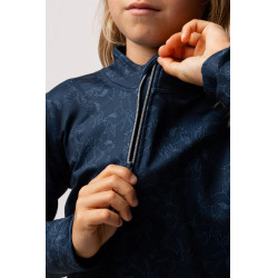 Camiseta de treino infantil Pegasus Horze Mirtilo Azul
