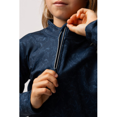 Camiseta de treino infantil Pegasus Horze Mirtilo Azul