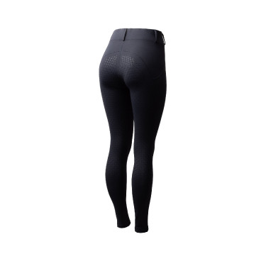 Legging de inverno feminino com grip integral Horze Dea Marinho escuro Azul