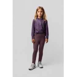 Legging Horze Dea infantil térmico com grip completo Sílex Cinzento
