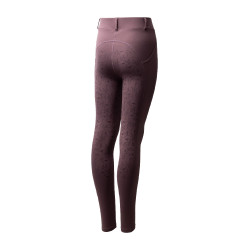 Legging Horze Dea infantil térmico com grip completo Sílex Cinzento