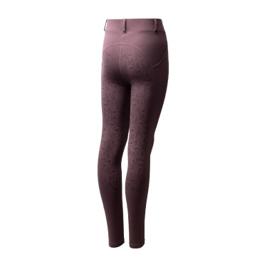 Legging Horze Dea infantil térmico com grip completo Sílex Cinzento