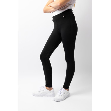 Legging Horze Dea infantil térmico com grip completo Preto