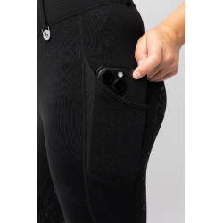 Legging Horze Dea infantil térmico com grip completo Preto
