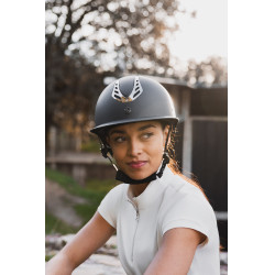 Capacete de equitação Horze Celeste Preto