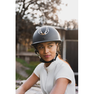 Capacete de equitação Horze Celeste Preto