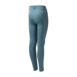 Leggings de equitação infantil Horze Dea Azul Ártico