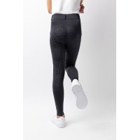 Leggings de equitação infantil Horze Dea Cinza fumê Cinzento Leggings de equitação infantil Horze Dea Cinza fumê Cinzento