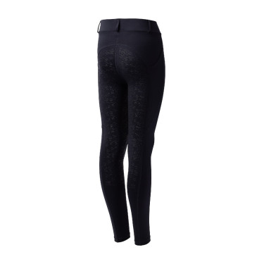 Leggings de equitação infantil Horze Dea Cinza fumê Cinzento Leggings de equitação infantil Horze Dea Cinza fumê Cinzento