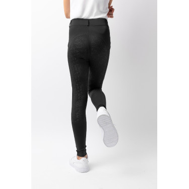 Leggings de equitação infantil Horze Dea Preto