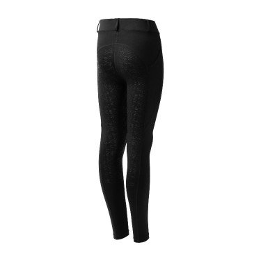 Leggings de equitação infantil Horze Dea Preto