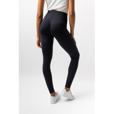 Collants Scrunch Horze Nessa full grip sem costuras Preto