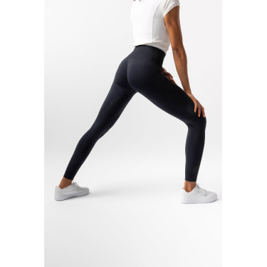 Collants Scrunch Horze Nessa full grip sem costuras Preto
