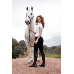 Collants Scrunch Horze Nessa full grip sem costuras Preto