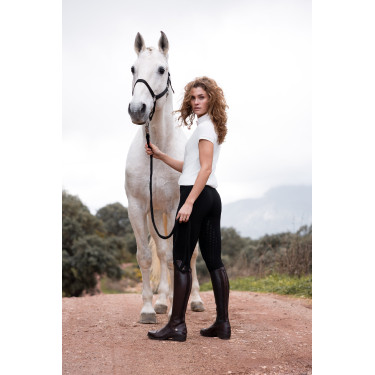 Collants Scrunch Horze Nessa full grip sem costuras Preto