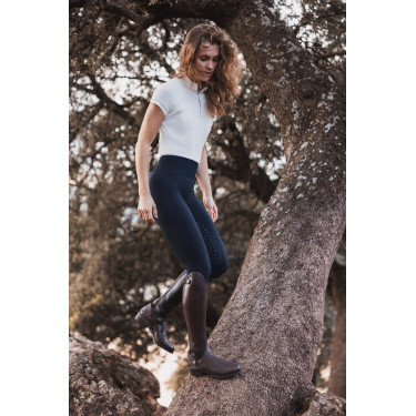 Collants Scrunch Horze Nessa full grip sem costuras Abertura Azul-marinho