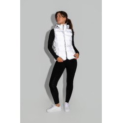 Colete acolchoado refletivo sem mangas Horze feminino Prata refletivo Colete acolchoado refletivo sem mangas Horze feminino Prata refletivo