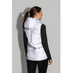 Colete acolchoado refletivo sem mangas Horze feminino Prata refletivo Colete acolchoado refletivo sem mangas Horze feminino Prata refletivo
