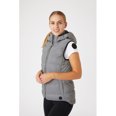 Colete acolchoado refletivo sem mangas Horze feminino Prata refletivo Colete acolchoado refletivo sem mangas Horze feminino Prata refletivo