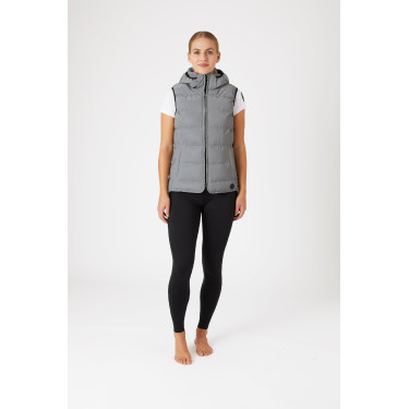 Colete acolchoado refletivo sem mangas Horze feminino Prata refletivo Colete acolchoado refletivo sem mangas Horze feminino Prata refletivo