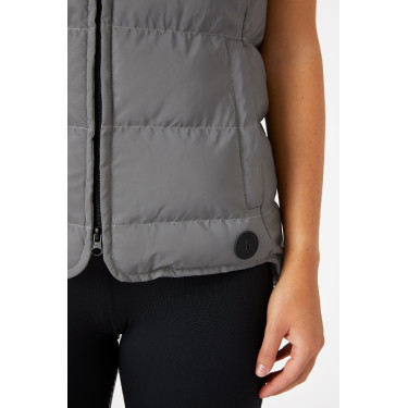Colete acolchoado refletivo sem mangas Horze feminino Prata refletivo Colete acolchoado refletivo sem mangas Horze feminino Prata refletivo