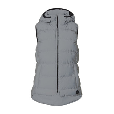 Colete acolchoado refletivo sem mangas Horze feminino Prata refletivo Colete acolchoado refletivo sem mangas Horze feminino Prata refletivo
