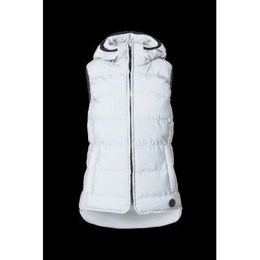 Colete acolchoado refletivo sem mangas Horze feminino Prata refletivo Colete acolchoado refletivo sem mangas Horze feminino Prata refletivo
