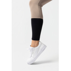 Calça de equitação Horze Evelyn com fundo integral feminino Toupeira simples Bege
