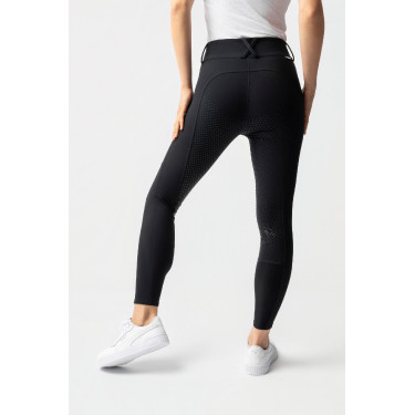 Calça Horze Grand Prix Pro com culote integral feminino Marinho escuro Azul