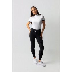 Calça Horze Grand Prix Pro com culote integral feminino Marinho escuro Azul